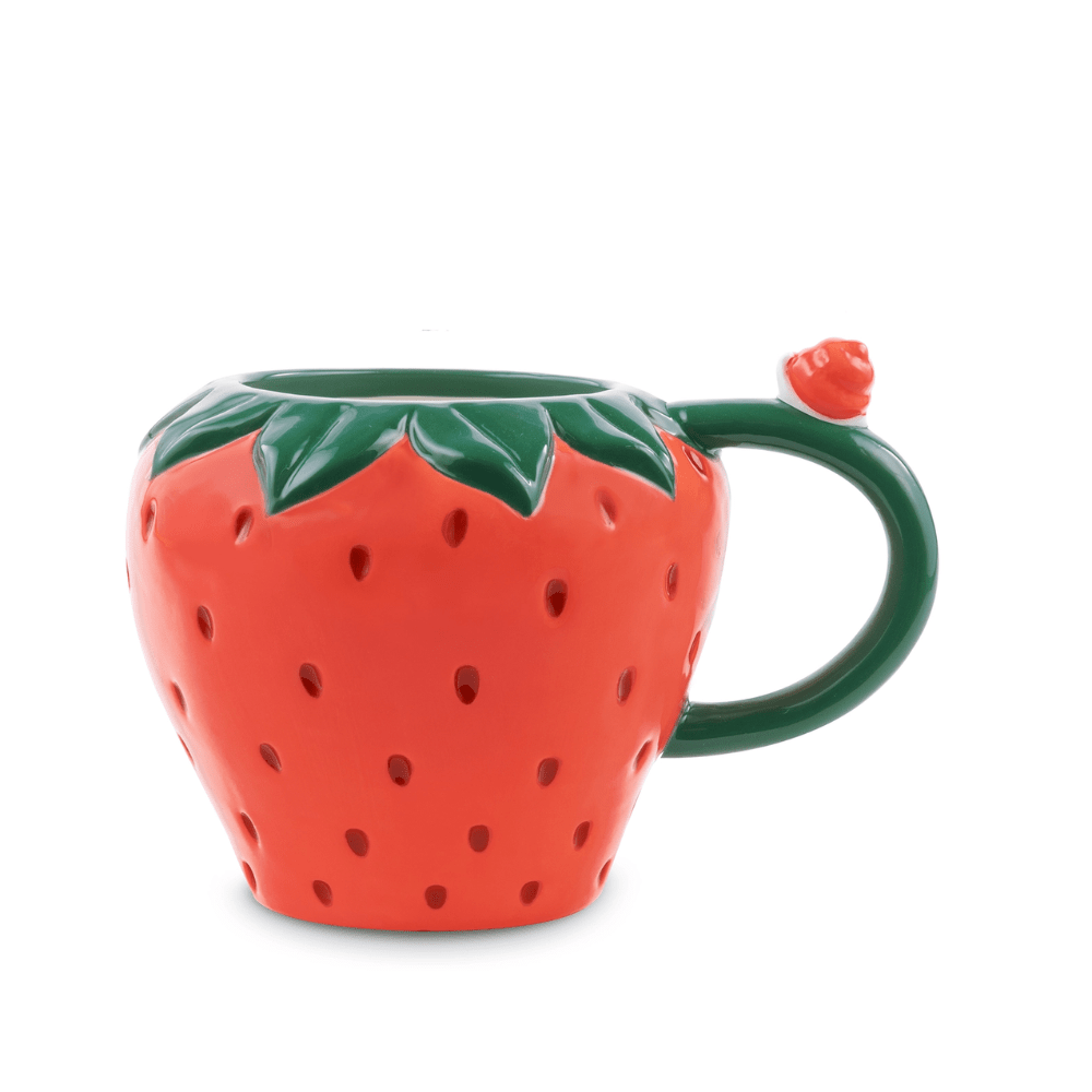 Strawberry Ceramic Mug, Shopsweetluluss
