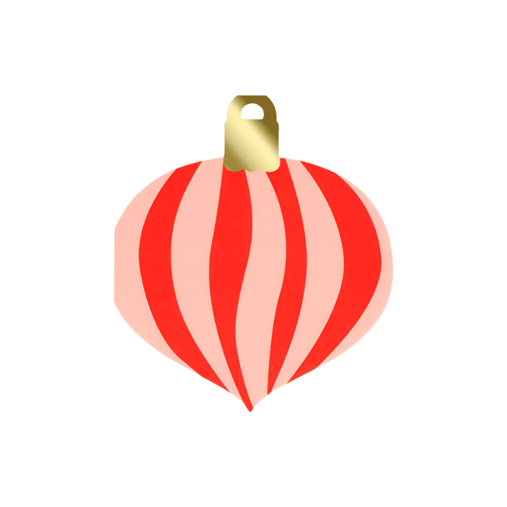 Meri Meri Striped Ornament Napkins, Shopsweetluluss