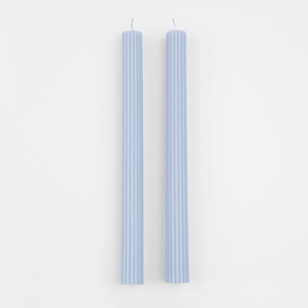 Summer Sky Blue Table Candles, Shopsweetluluss