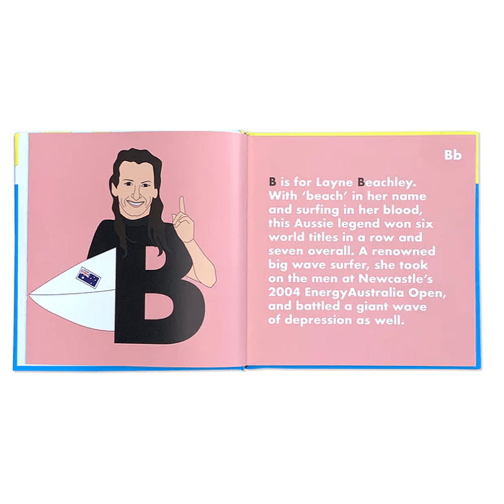 Surfing Legends Alphabet Book, Shopsweetluluss