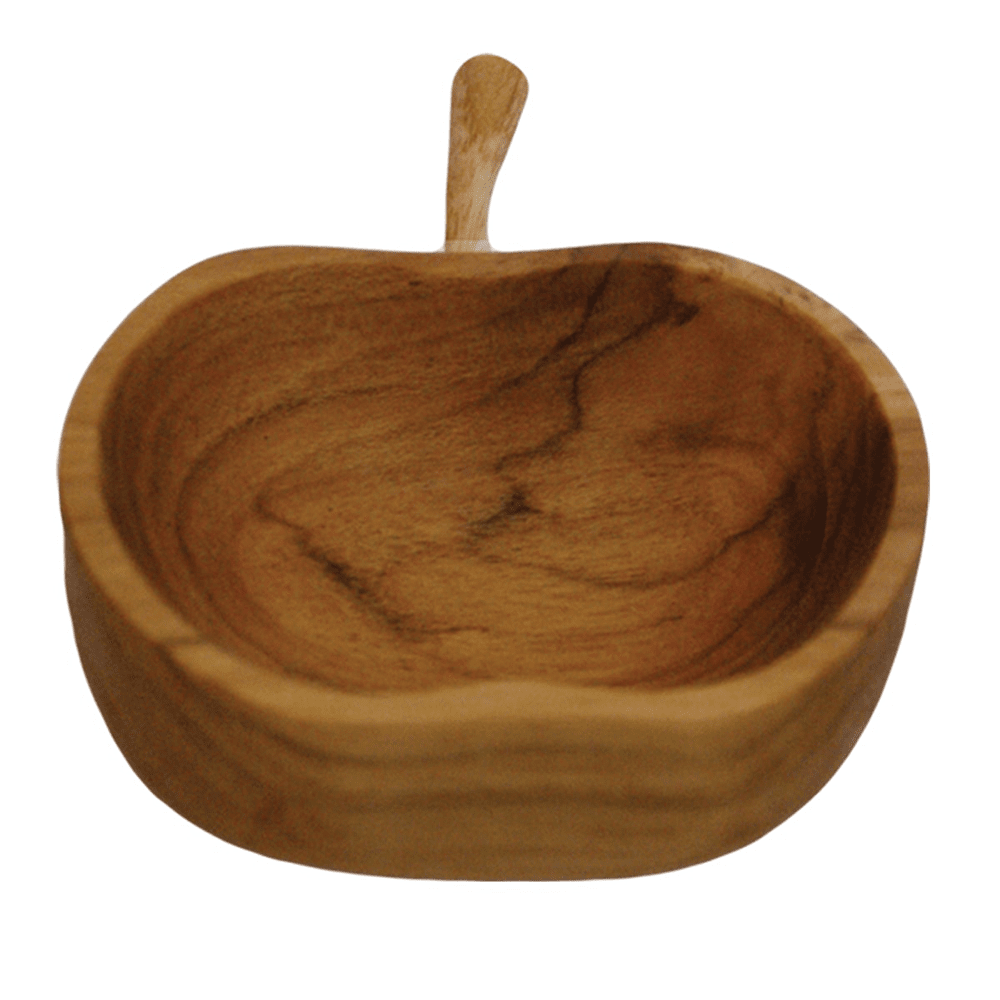 Teak Apple Bowl, Shopsweetluluss