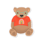 Teddy Bear Vinyl Sticker - Shopsweetluluss