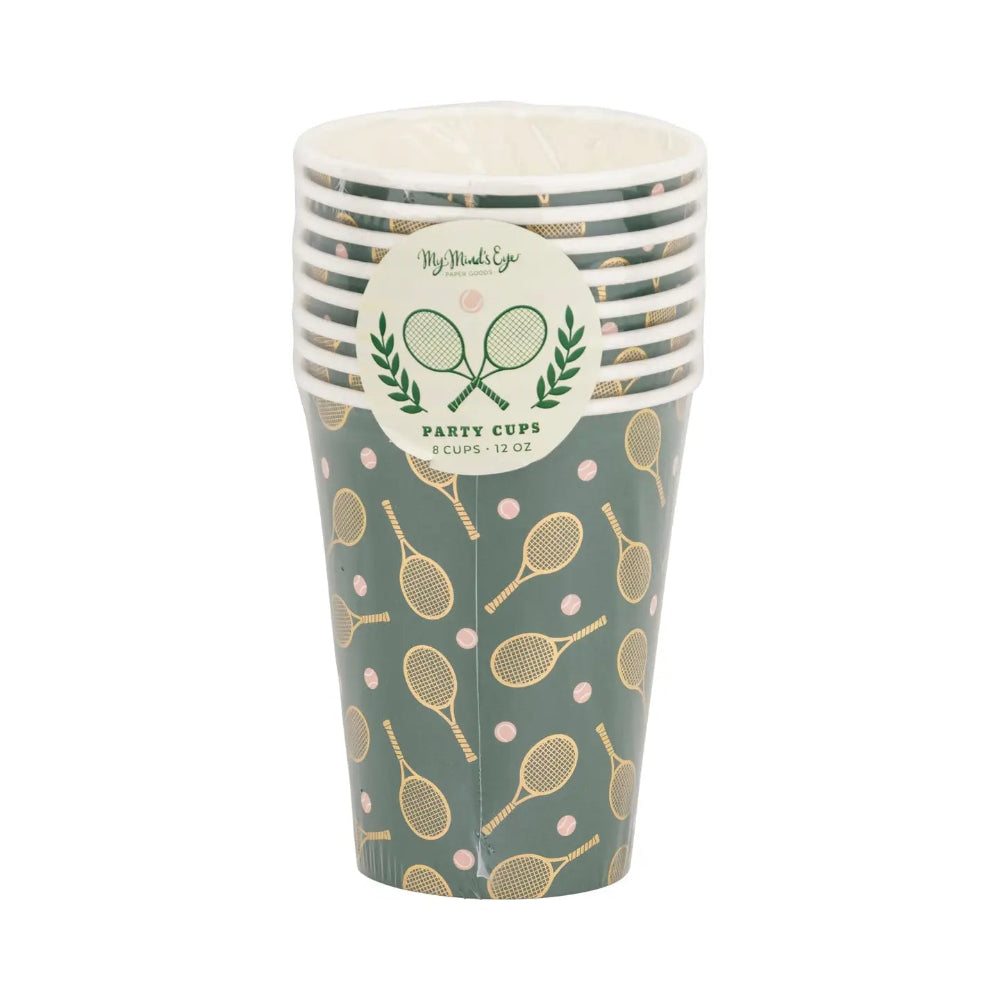 Tennis Racket Paper Cups, Shopsweetluluss