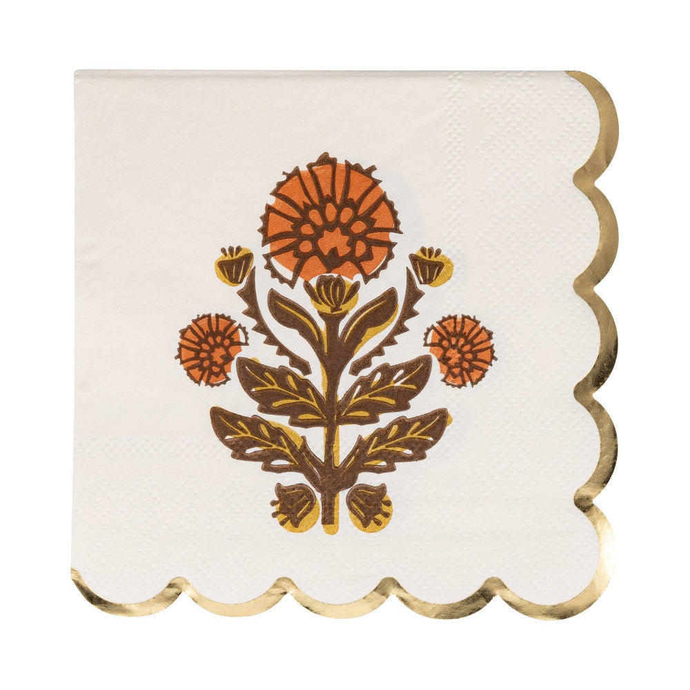 Thanksgiving Floral Cocktail Napkins, Shopsweetluluss