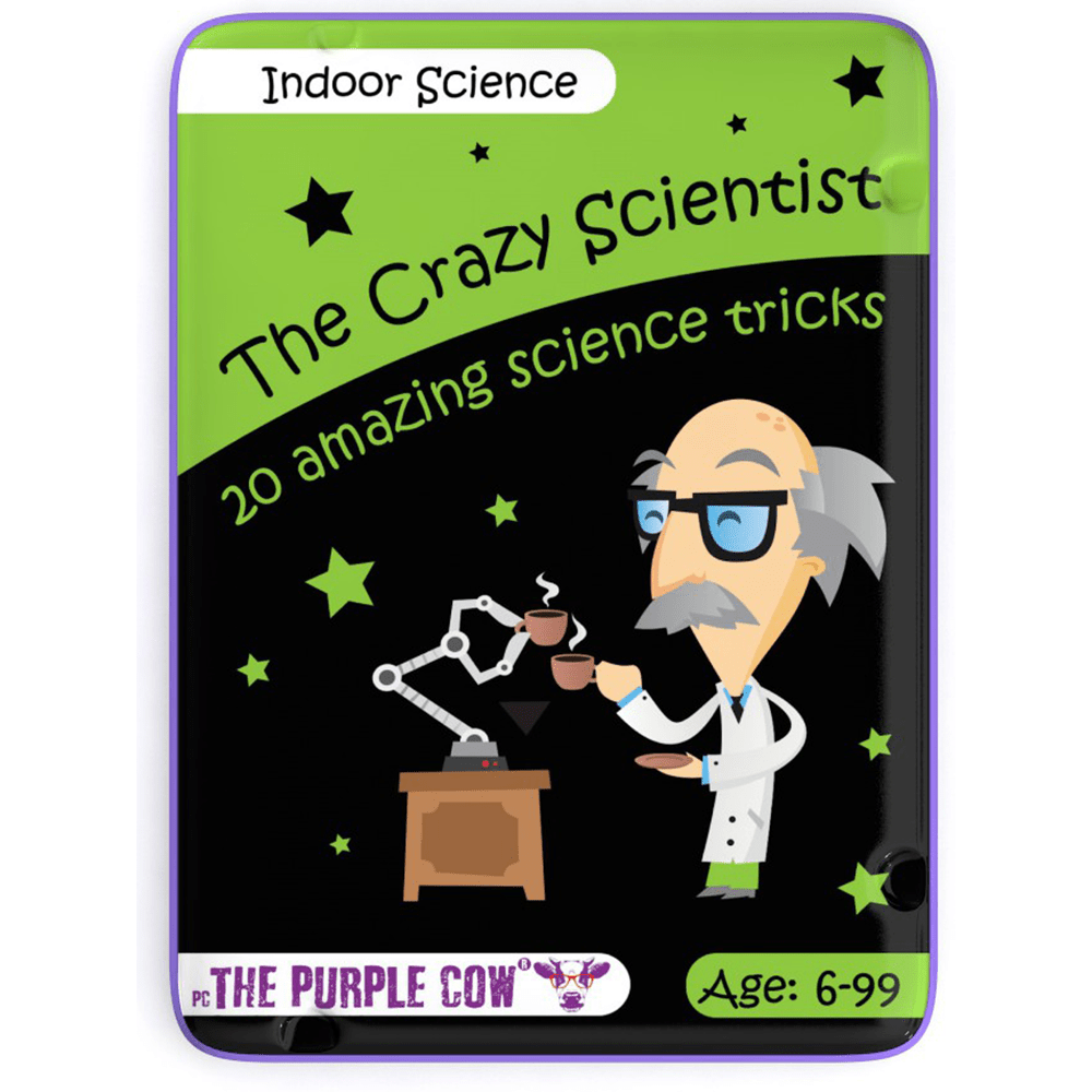 The Crazy Scientist - Indoors Science Activity Cards, Shopsweetluluss