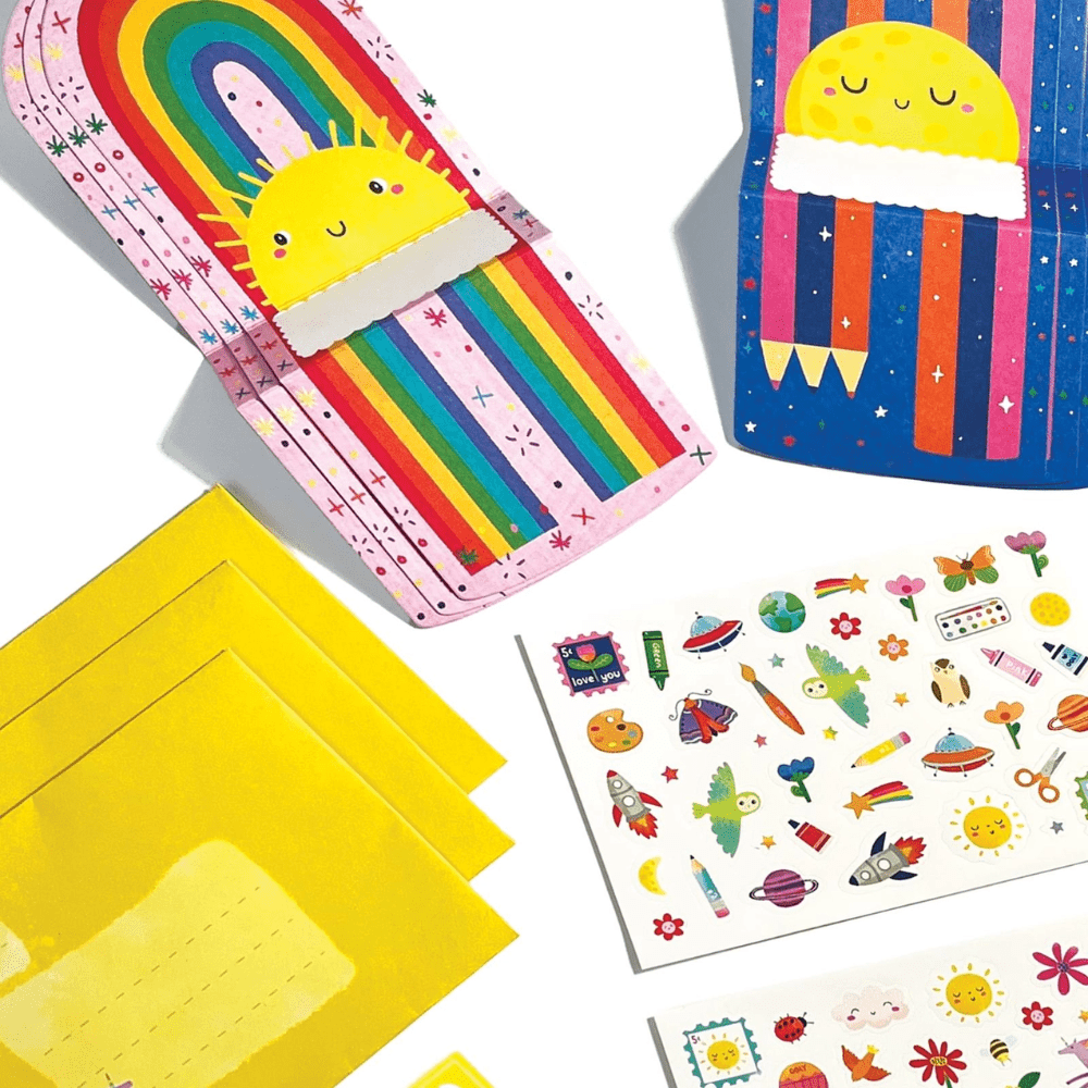 Tiny Tadas! Note Cards and Sticker Set - Hello Rainbows, Shopsweetluluss