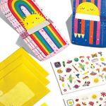 Tiny Tadas! Note Cards and Sticker Set - Hello Rainbows, Shopsweetluluss