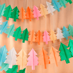 Meri Meri Tissue Paper Christmas Tree Garlands, Shopsweetluluss