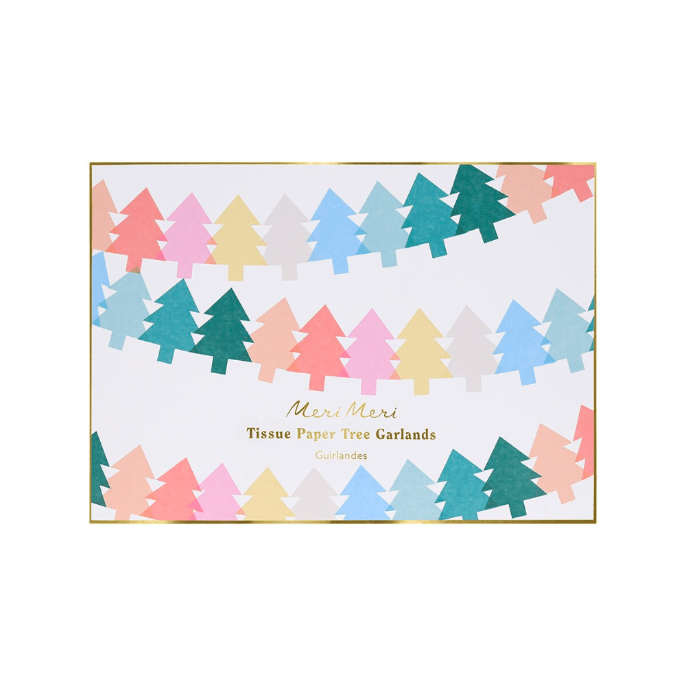 Meri Meri Tissue Paper Christmas Tree Garlands, Shopsweetluluss