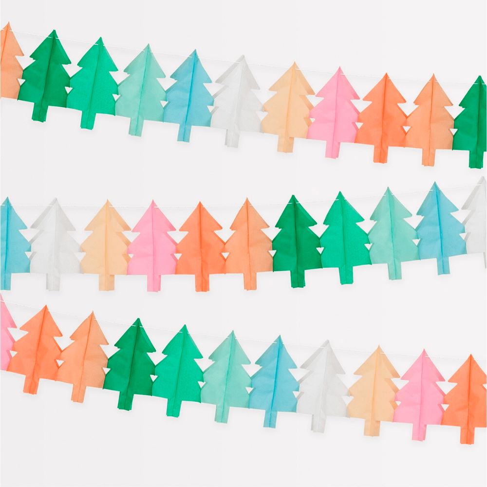 Meri Meri Tissue Paper Christmas Tree Garlands, Shopsweetluluss