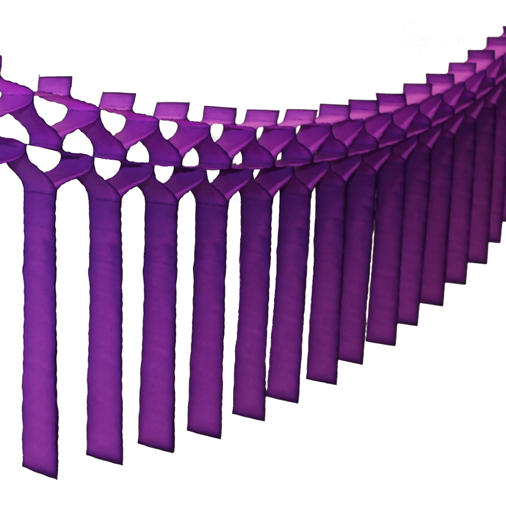 Tissue Streamer Garland - Purple, Shopsweetluluss