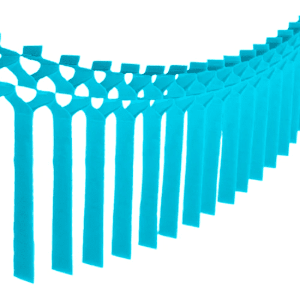 Tissue Streamer Garland - Turquoise, Shopsweetluluss