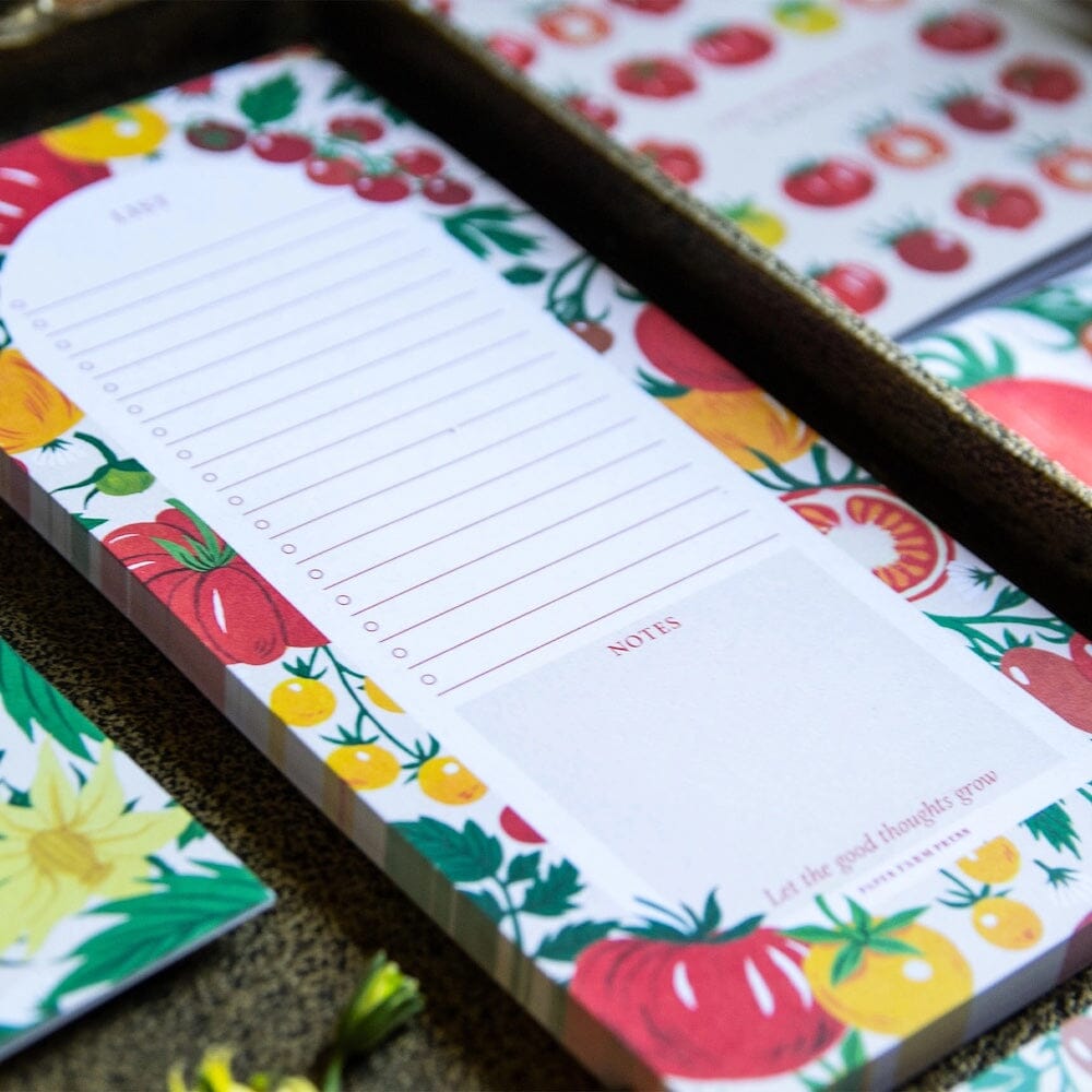 Tomato Vine Market List Notepad, Shopsweetluluss