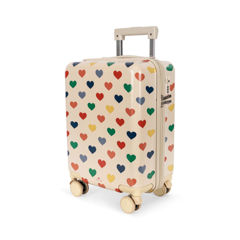 Travel Suitcase - Rainbow Hearts, Shopsweetluluss