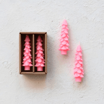 Tree Shaped Taper Candles - Pink, Shopsweetluluss