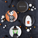 Trick or Treaters Bamboo Plates, Set of 4, Shopsweetluluss
