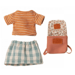 Tricycle Mouse w/ Bag, Big Sister - Old Rose, Shopsweetluluss