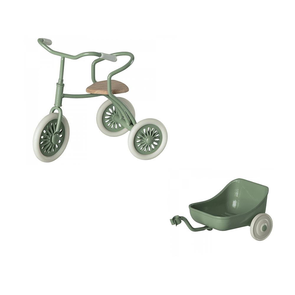 Tricycle & Hanger Set for Maileg Mice - Green, Shopsweetluluss