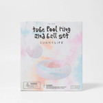 Tube Pool Ring & Ball Set - Tie Dye Multi, Shopsweetluluss