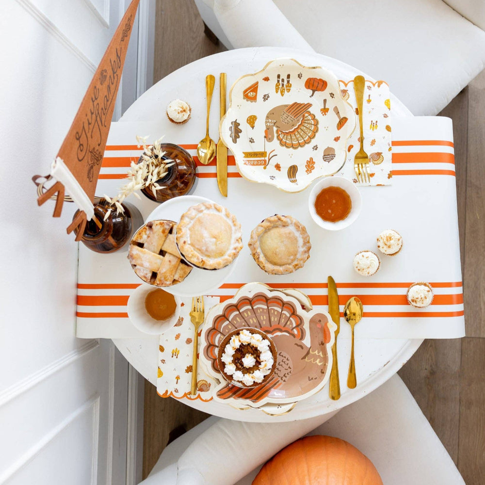 Turkey Die-cut Dinner Plates, Shopsweetluluss