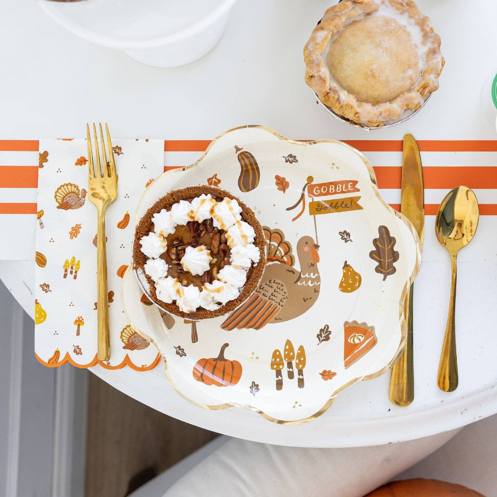 Thanksgiving Icons Dinner Plates, Shopsweetluluss