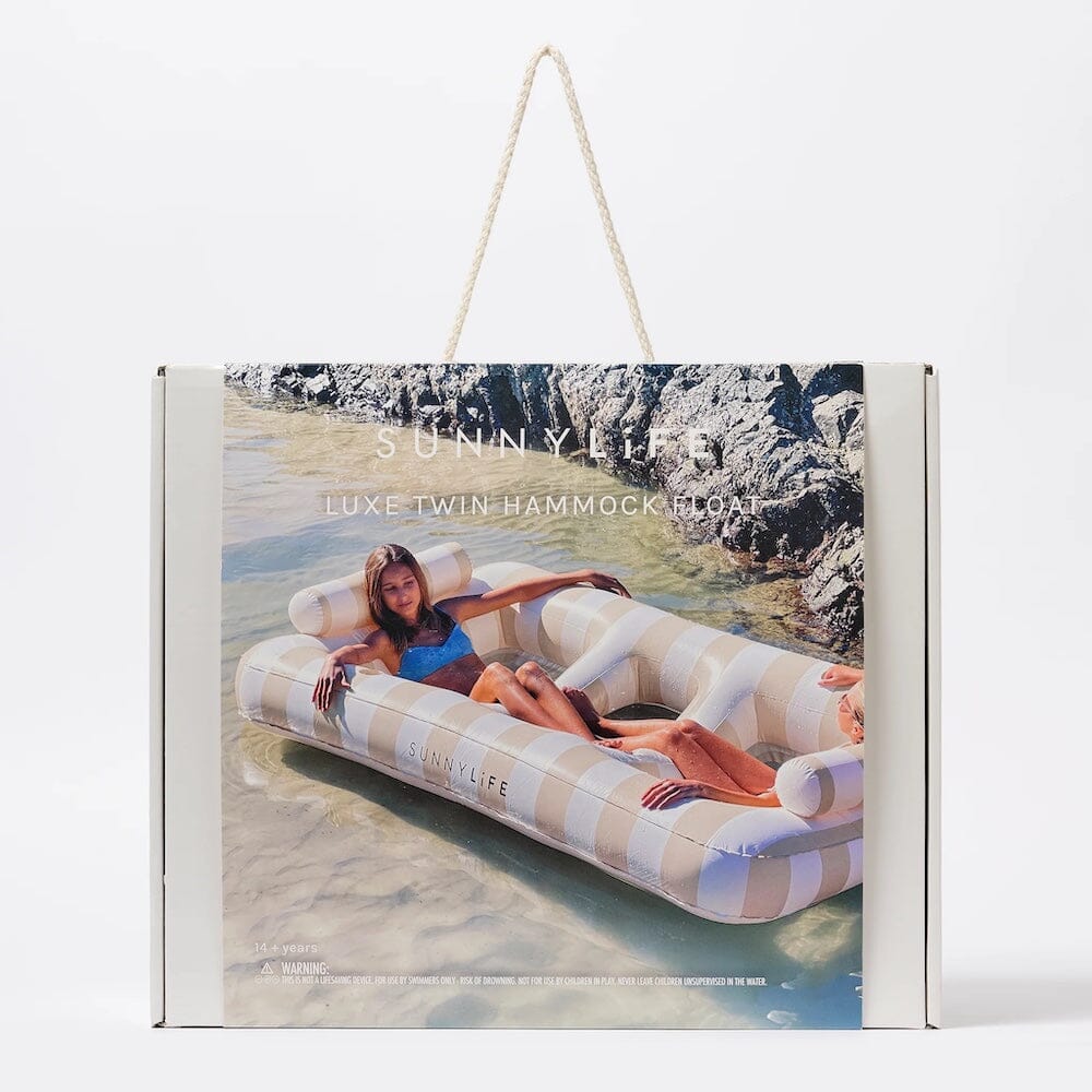 Luxe Twin Hammock Float - Casa Sand Stripe, Shopsweetluluss