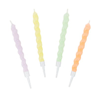 Twisted Pastel Birthday Candles, 8pk, Shopsweetluluss