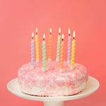 Twisted Pastel Birthday Candles, 8pk, Shopsweetluluss