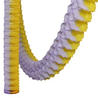 Two-Tone Classic Garland - Yellow & Purple