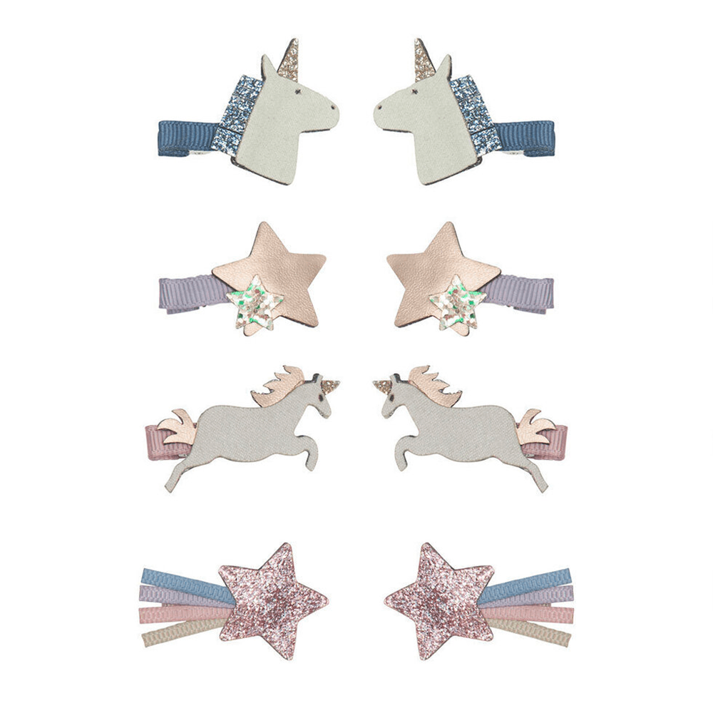 Unicorn Mini Hair Clip Set, Shopsweetluluss