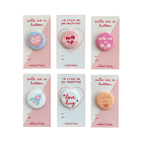 Cute as a Button Valentine's Day Card Set, Shopsweetluluss