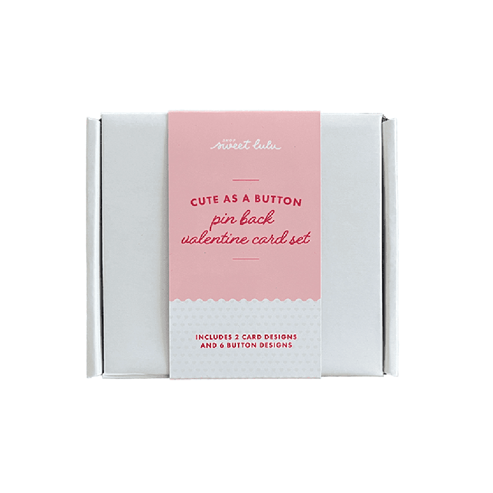 Cute as a Button Valentine's Day Card Set, Shopsweetluluss