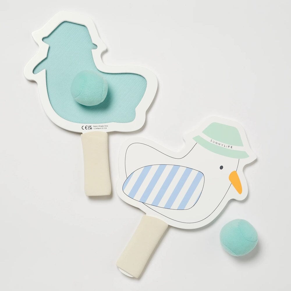 Kids Velcro Beach Bats - Sid the Seagull, Shopsweetluluss
