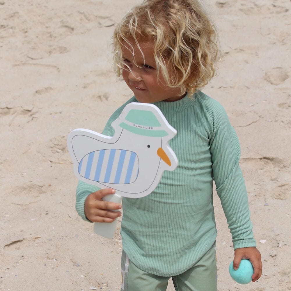 Kids Velcro Beach Bats - Sid the Seagull, Shopsweetluluss