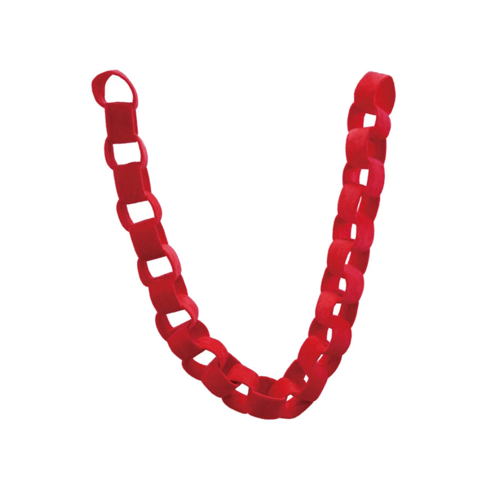 Velvet Chain Link Garland - Red, Shopsweetluluss