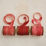 5 Yard Velvet Ribbon w/ Metallic Edges on Wood Spool, 3 Colors, Shopsweetluluss