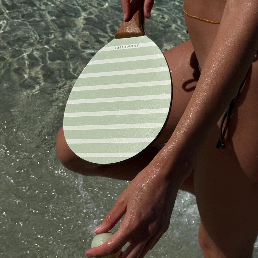 Vintage Beach Paddles - La Palma Sage Stripe, Shopsweetluluss
