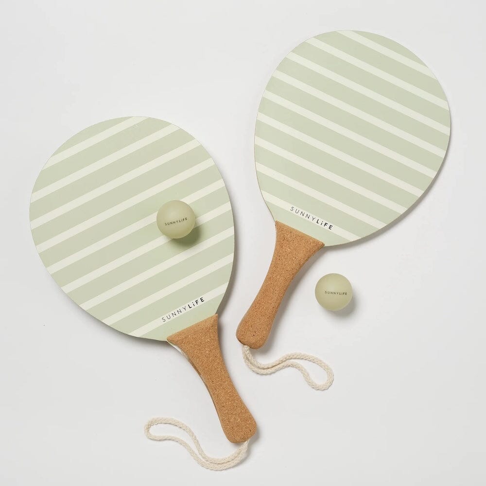 Vintage Beach Paddles - La Palma Sage Stripe, Shopsweetluluss