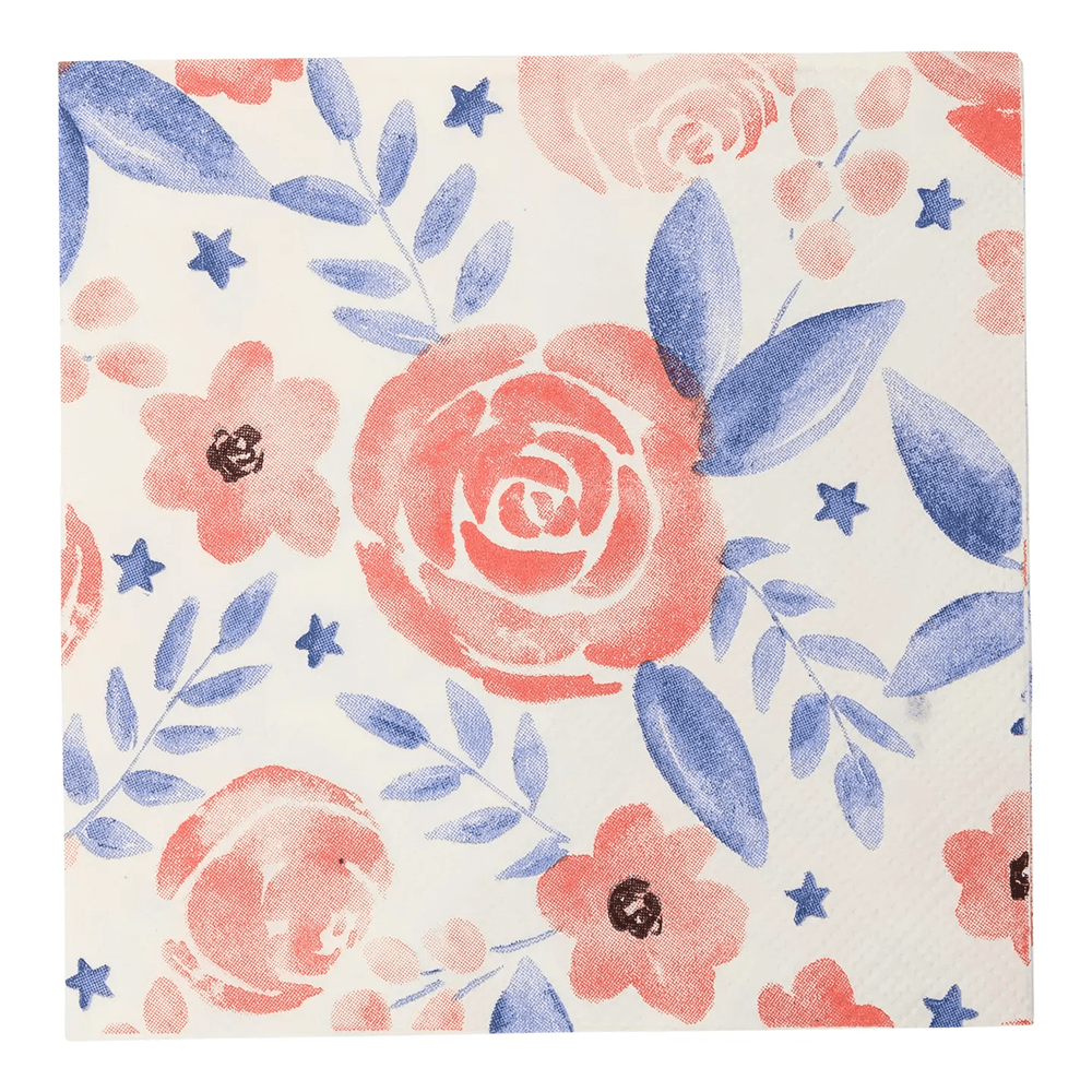 Watercolor Floral Cocktail Napkins, Shopsweetluluss