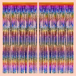 Wavy Rainbow Foil Curtain - 2pk., Shopsweetluluss