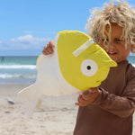 Kids Wet Bag - Finn the Fish Neon Yellow, Shopsweetluluss