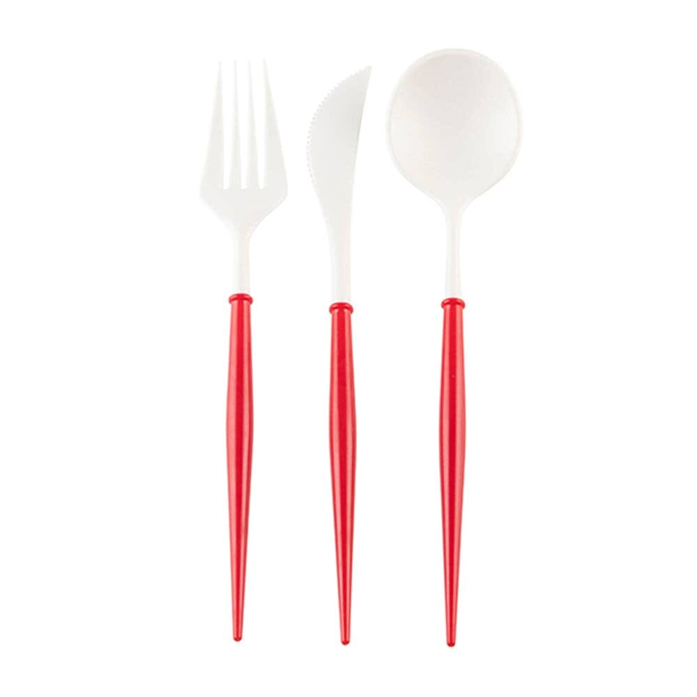White and Red Bella Utensils, Shopsweetluluss
