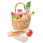 Wicker Shopping Basket Toy Set, Shopsweetluluss