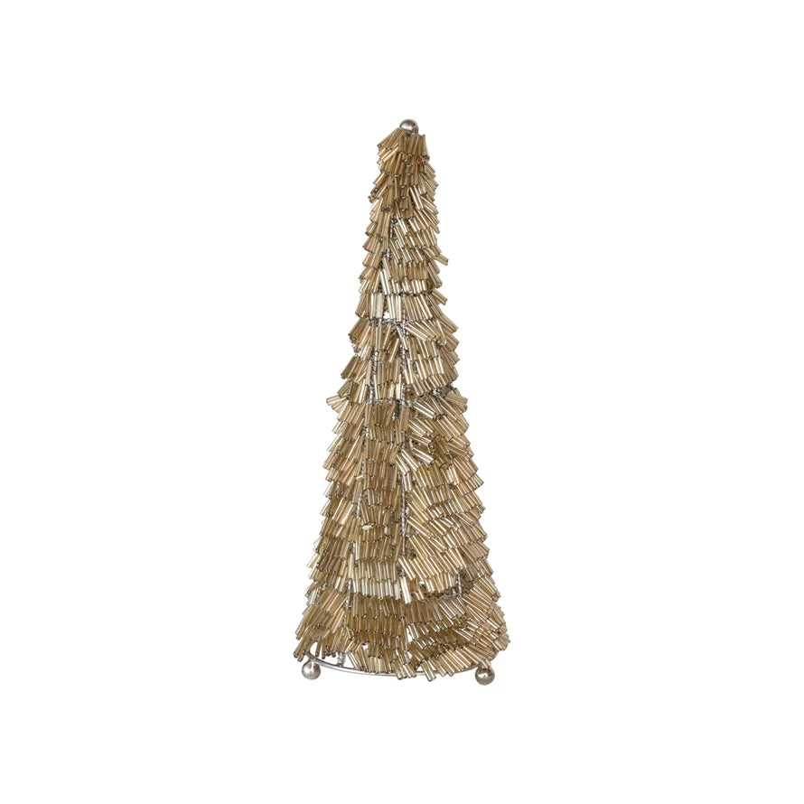 Wire & Glass Bead Christmas Tree, Shopsweetluluss