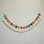 Wool Felt Pennant Garland - Multi Color, Shopsweetluluss