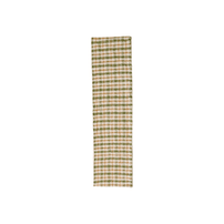Woven Cotton Table Runner - Cream, Green & Yellow Plaid, Shopsweetluluss
