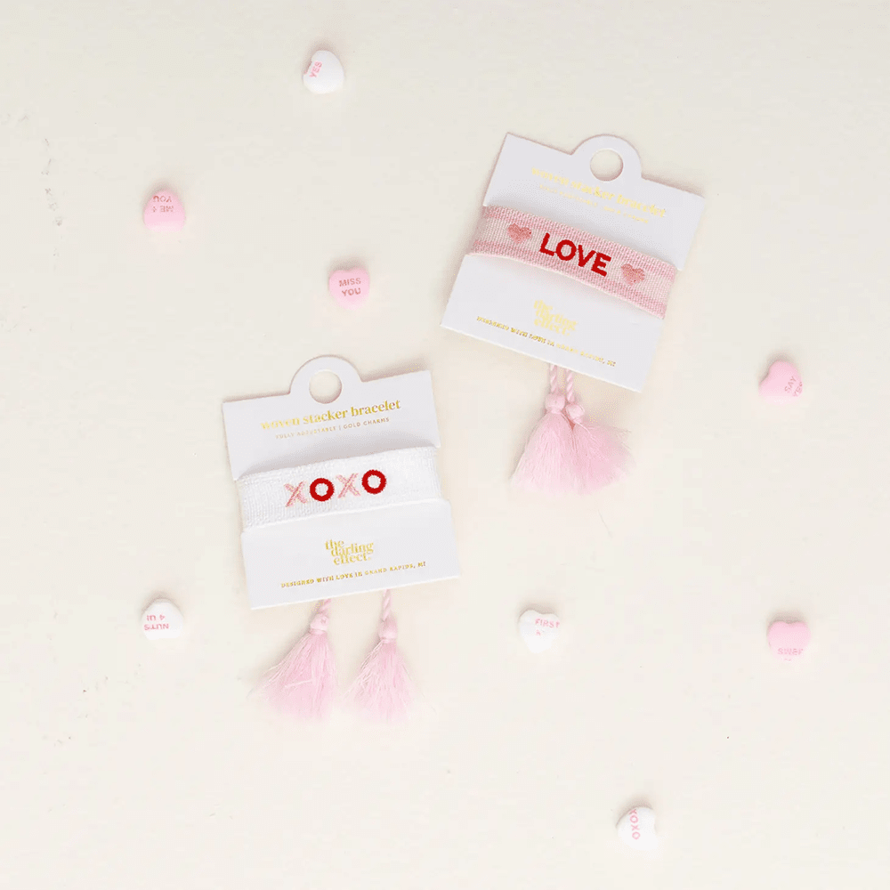Woven Word Bracelet - Love, Shopsweetluluss