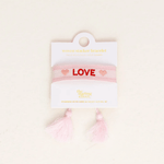 Woven Word Bracelet - Love, Shopsweetluluss