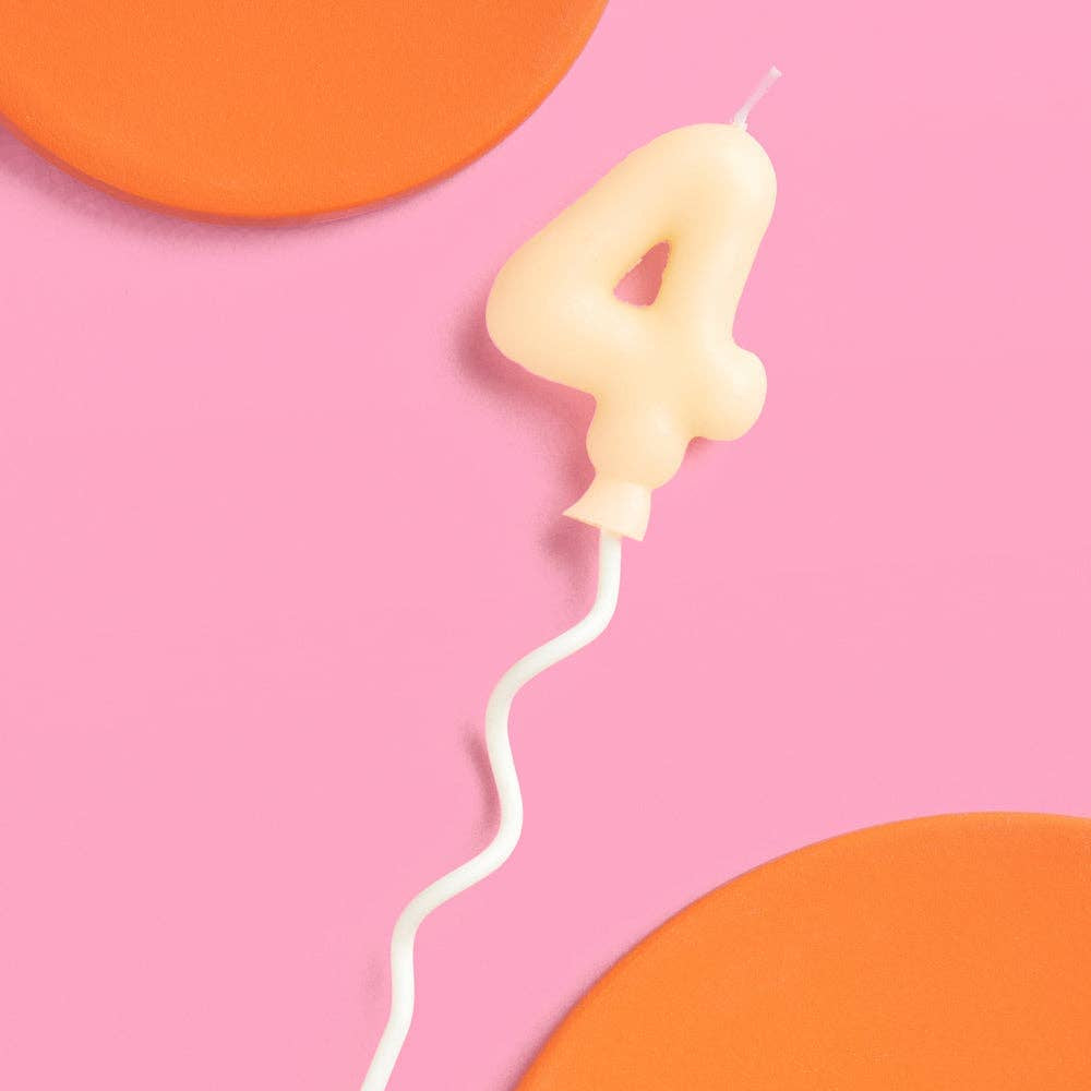 Bubble Candle, Pastel Yellow - #4, Shopsweetluluss
