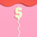 Bubble Candle, Pastel Yellow - #5, Shopsweetluluss
